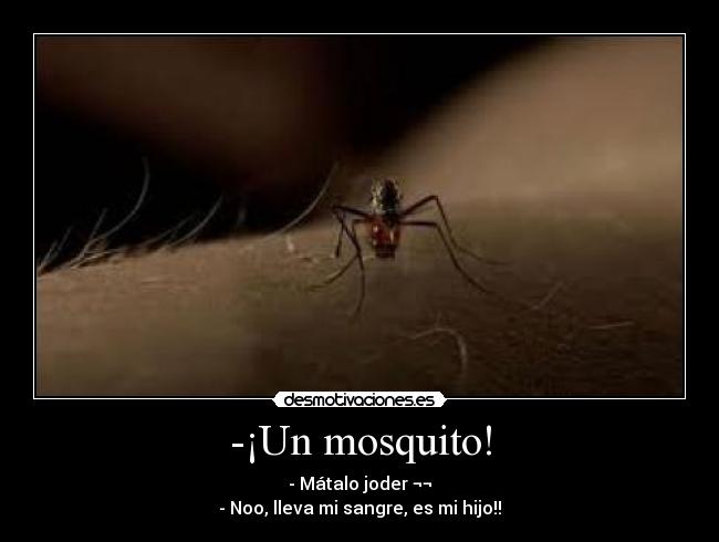 -¡Un mosquito! - 