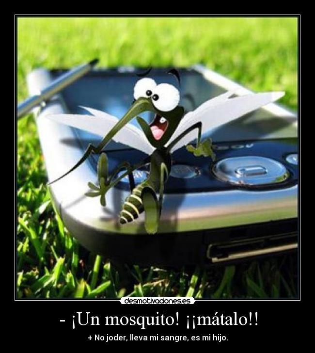 carteles un mosquito matalo joder lleva sangre hijo sandman metallica desmotivaciones