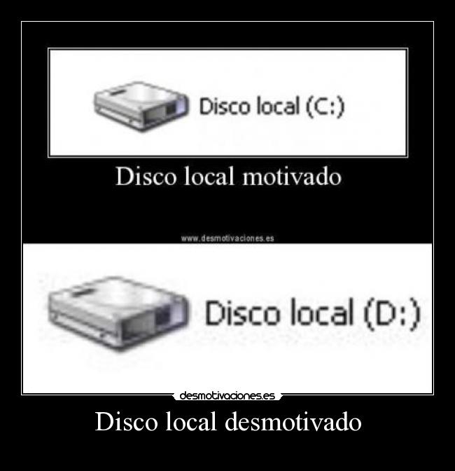 Disco local desmotivado - 