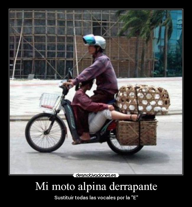 Mi moto alpina derrapante - 