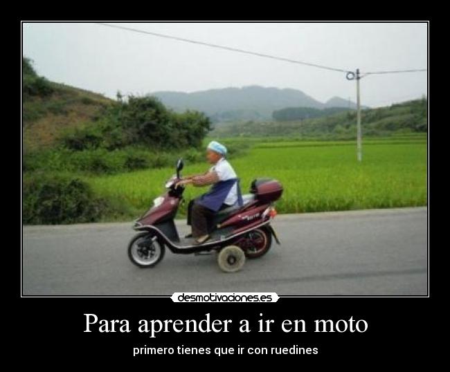 carteles moto desmotivaciones
