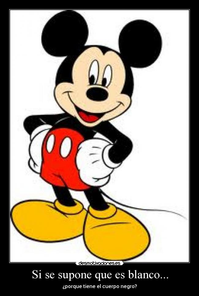Si se supone que es blanco... - ¿porque tiene el cuerpo negro?