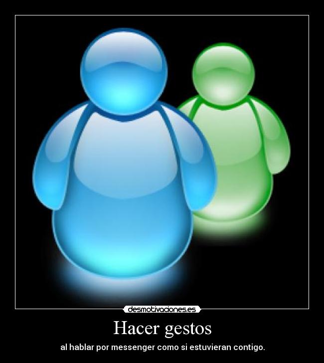 Hacer gestos -