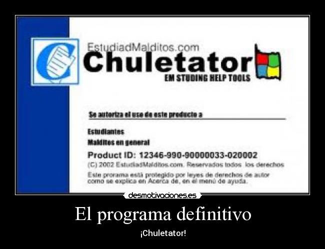 El programa definitivo -