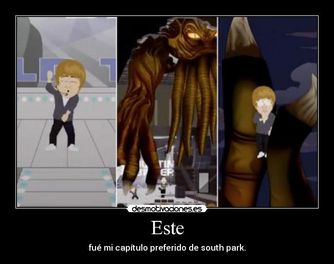 Este - fué mi capítulo preferido de south park.