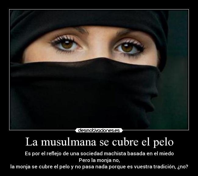 La musulmana se cubre el pelo - 