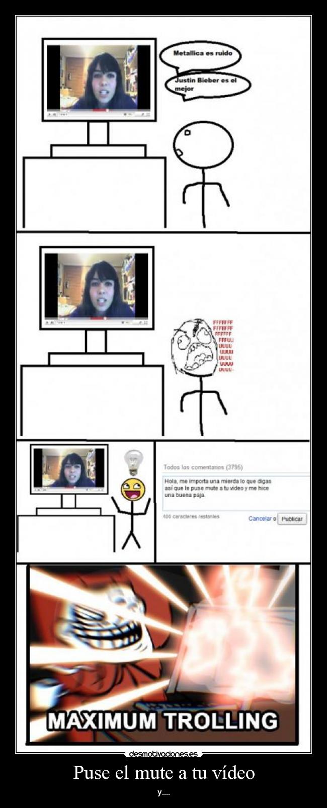 carteles puse mute video desmotivaciones