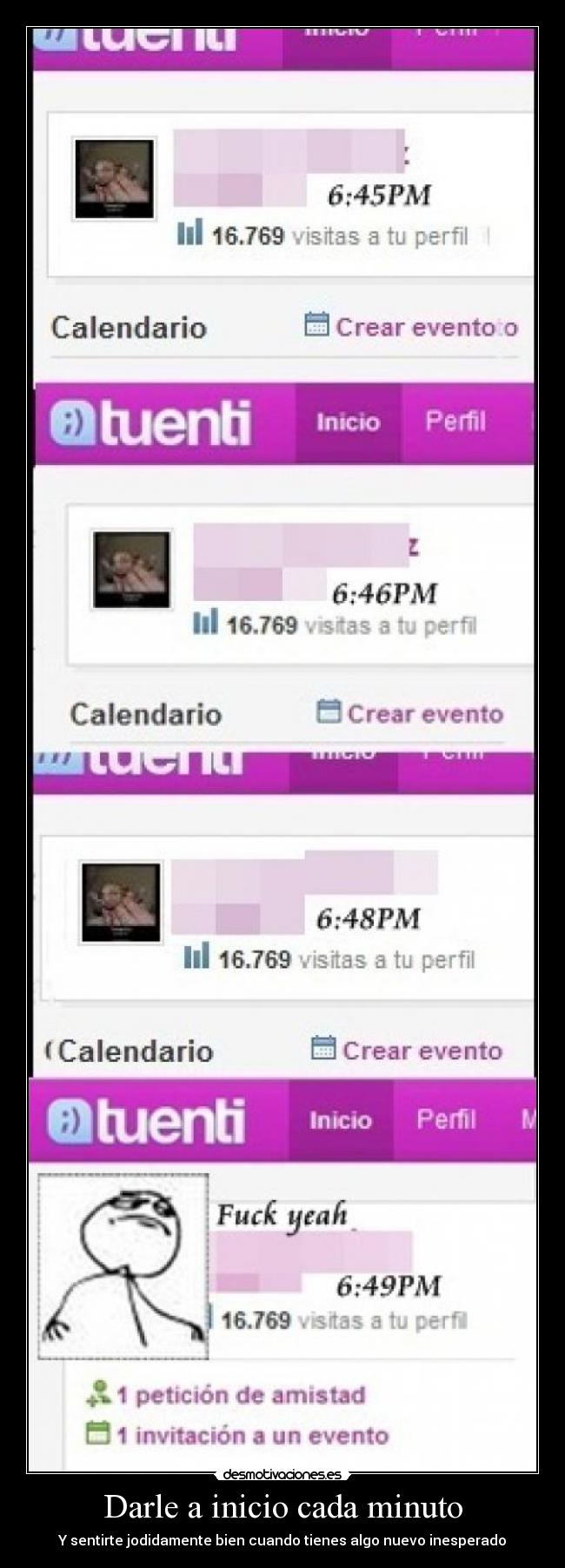 Darle a inicio cada minuto - 