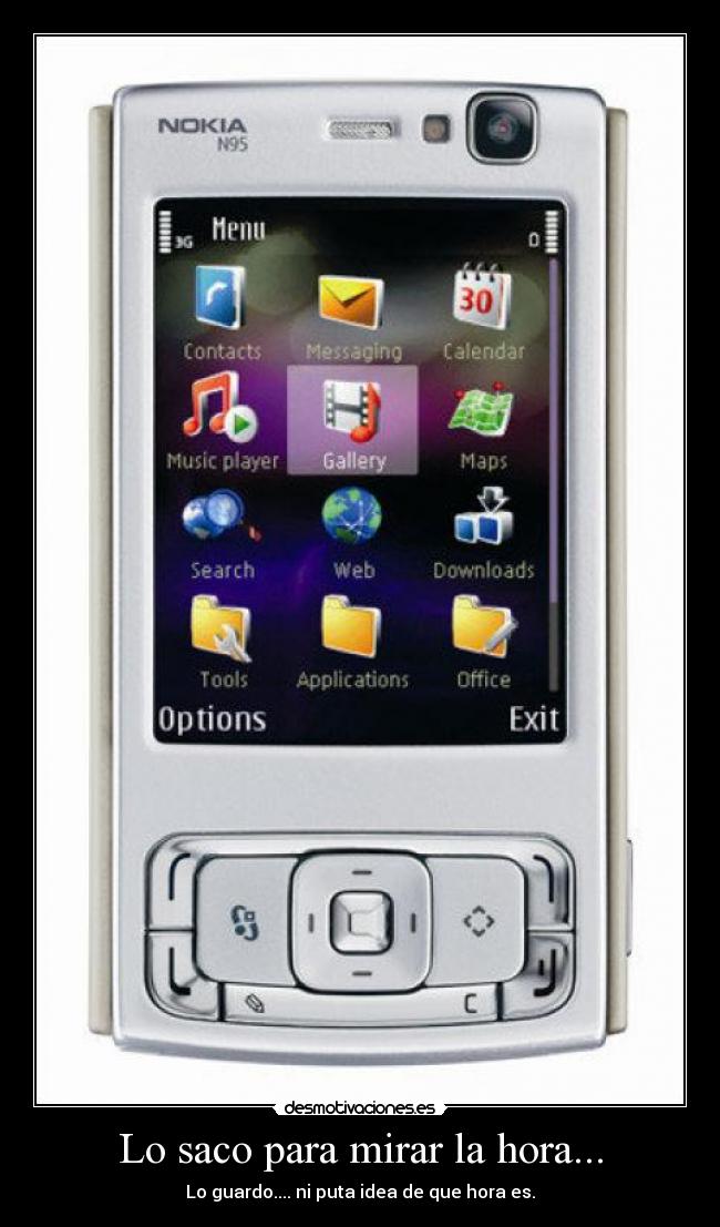 Lo saco para mirar la hora... -