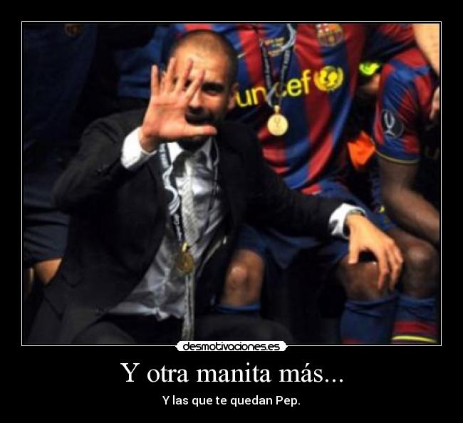 carteles pep 5-0 barcelona desmotivaciones