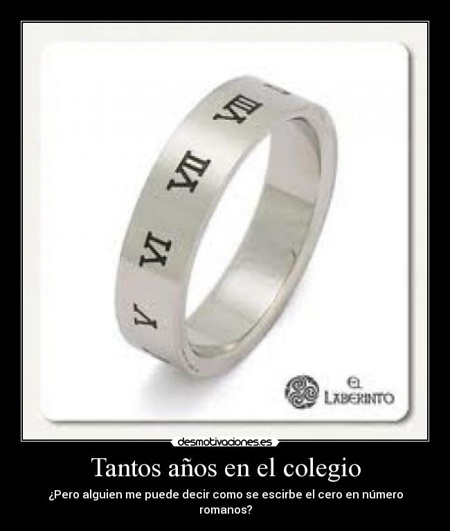 Tantos años en el colegio -