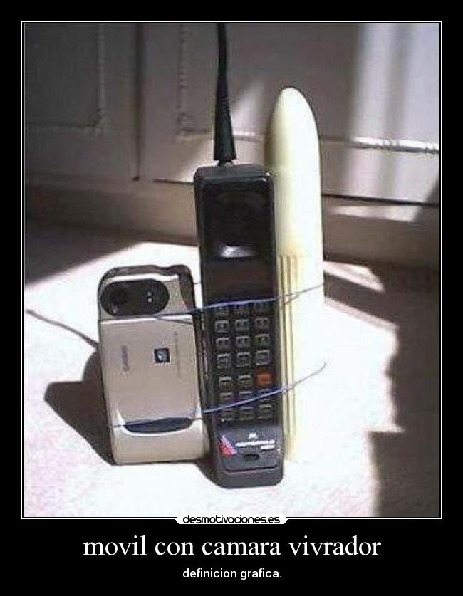 movil con camara vivrador - definicion grafica.