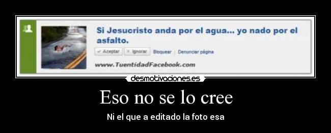 Eso no se lo cree - 