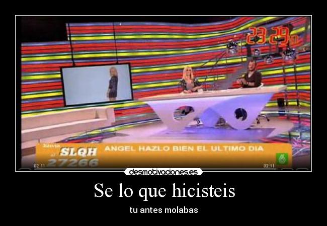 Se lo que hicisteis - 