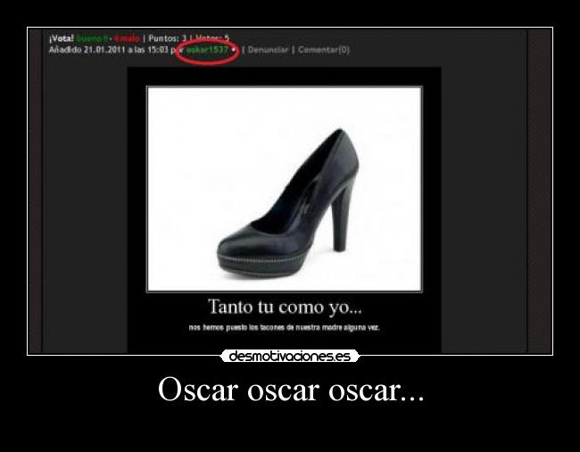 Oscar oscar oscar... -
