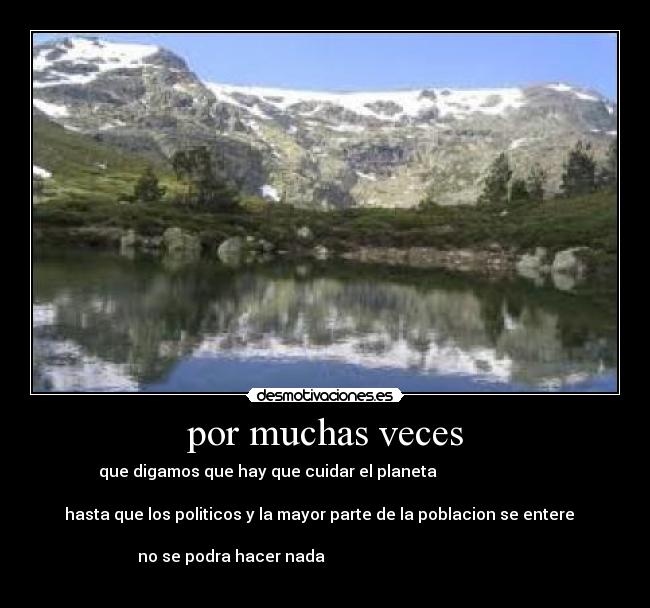 por muchas veces - 