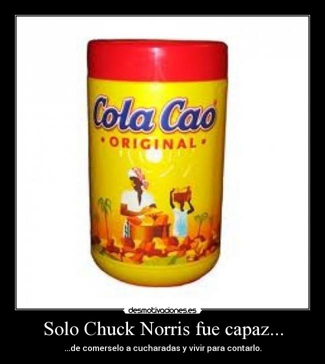 carteles solo chuck norris desmotivaciones