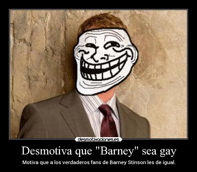 Desmotiva que Barney sea gay - 