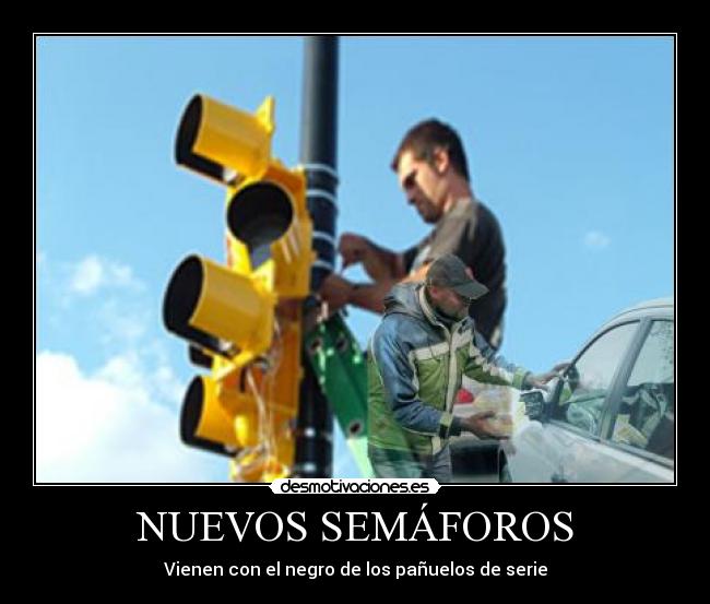 NUEVOS SEMÁFOROS - Vienen con el negro de los pañuelos de serie
