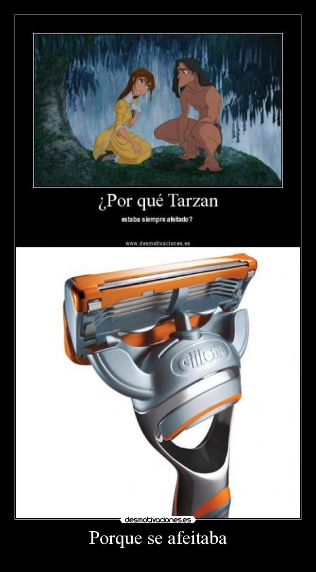 Porque se afeitaba - 