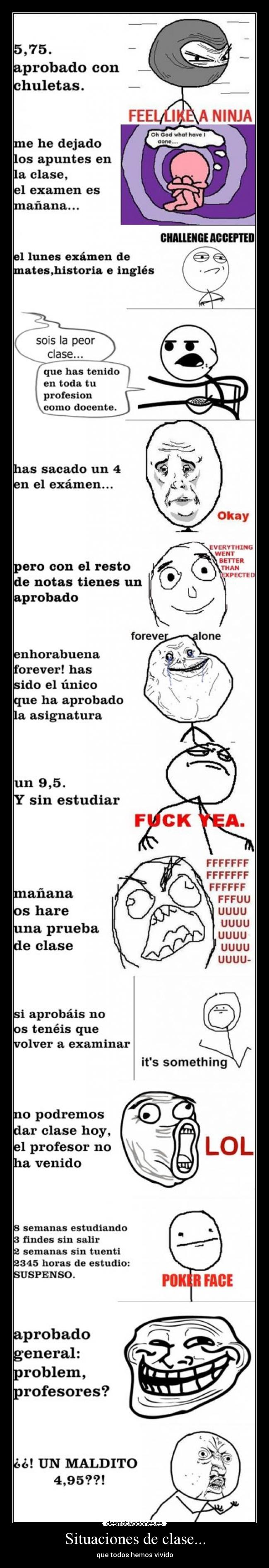 Situaciones de clase... - que todos hemos vivido