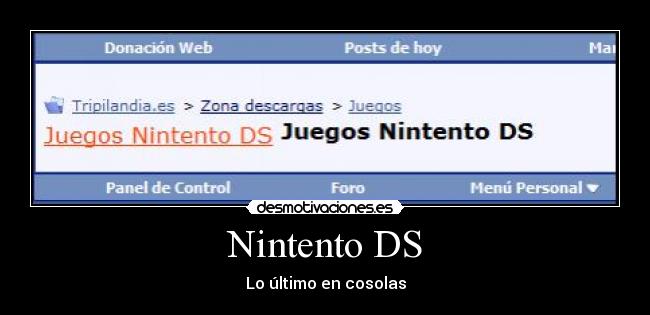 Nintento DS - Lo último en cosolas