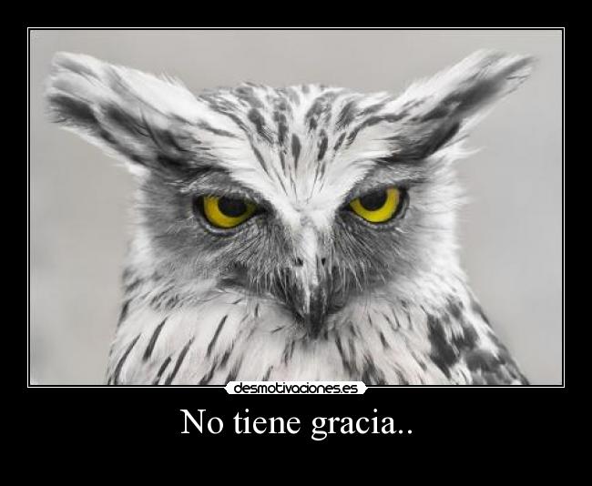 No tiene gracia.. - 