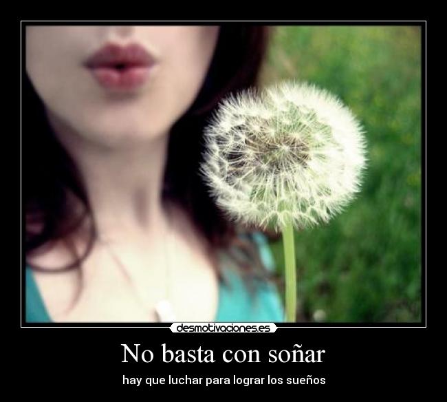 No basta con soñar -