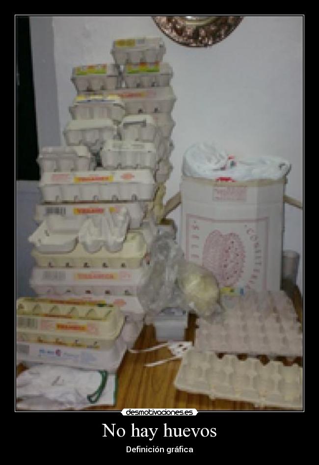 No hay huevos - Definición gráfica