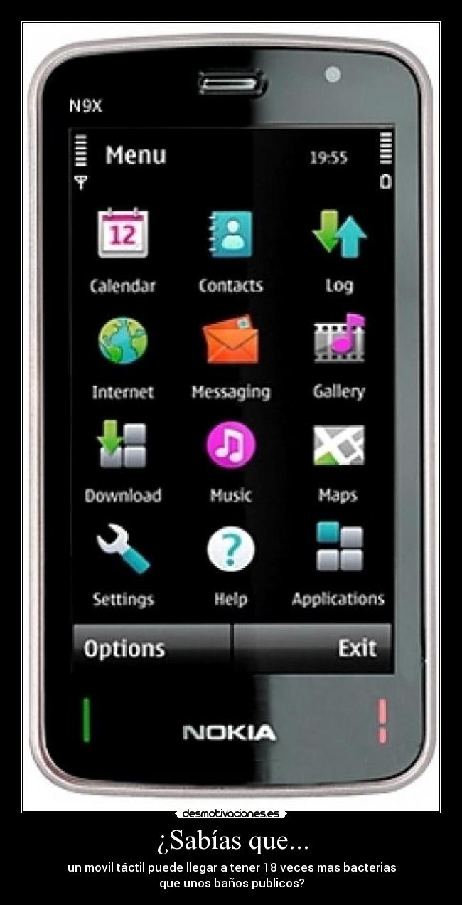 carteles sabias que movil tactil desmotivaciones