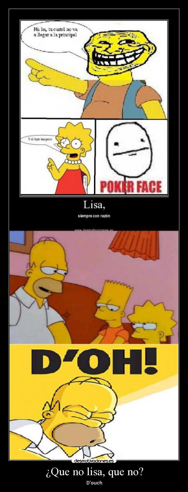 carteles homer simpson lisa desmotivaciones