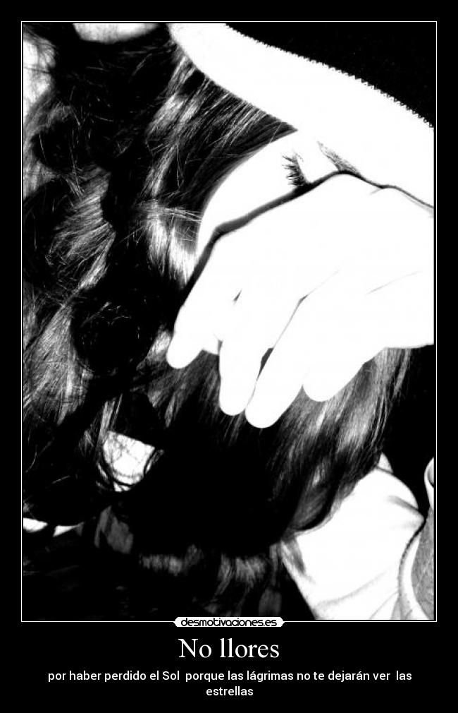 No llores -