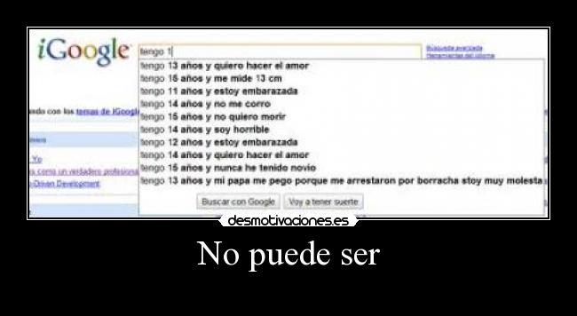 No puede ser - 