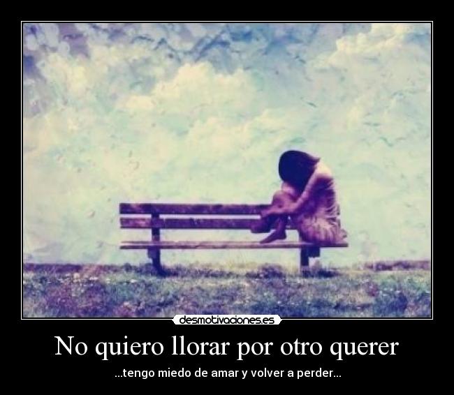 carteles llorar llorar amor perder desmotivaciones