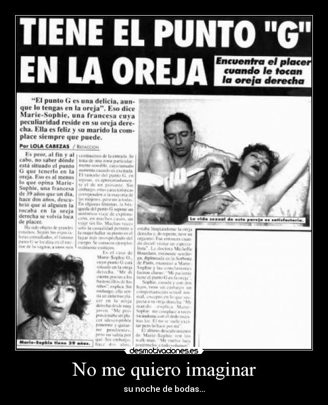 No me quiero imaginar -