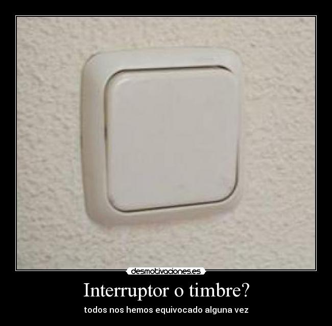 Interruptor o timbre? -