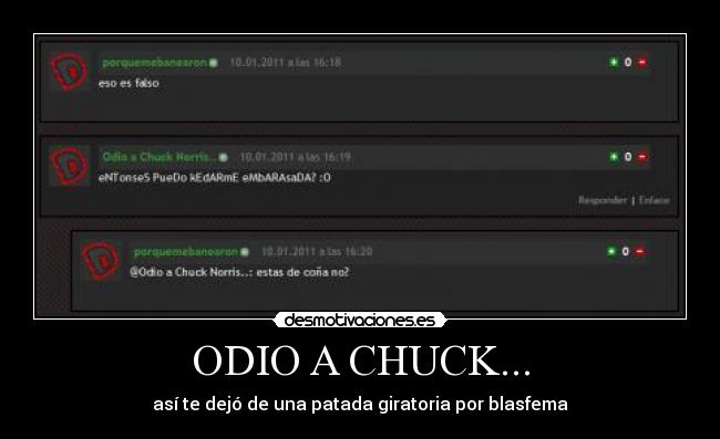 ODIO A CHUCK... - así te dejó de una patada giratoria por blasfema