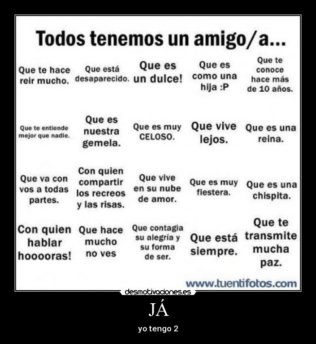 JÁ - yo tengo 2