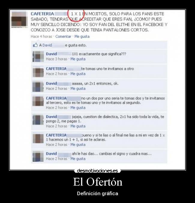 El Ofertón - Definición gráfica