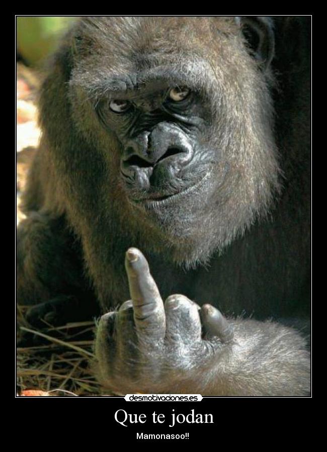 Que te jodan -
