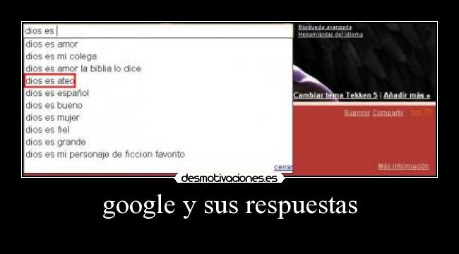 google y sus respuestas - 