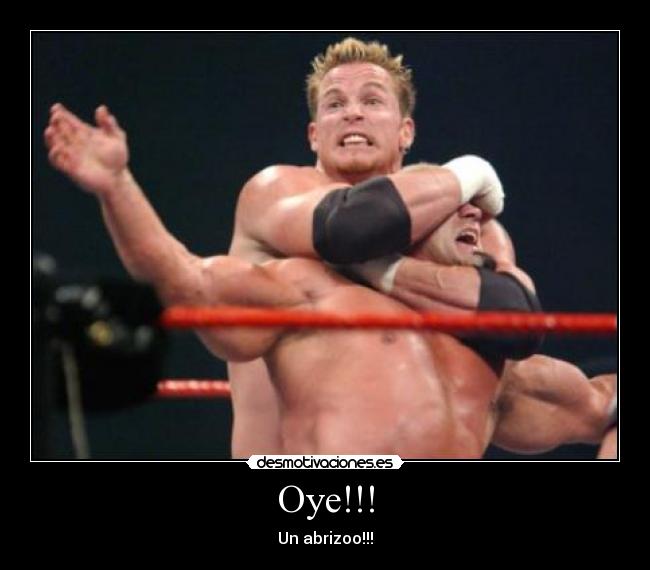 Oye!!! - Un abrizoo!!!