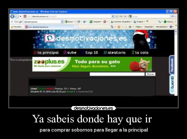 Ya sabeis donde hay que ir  - 