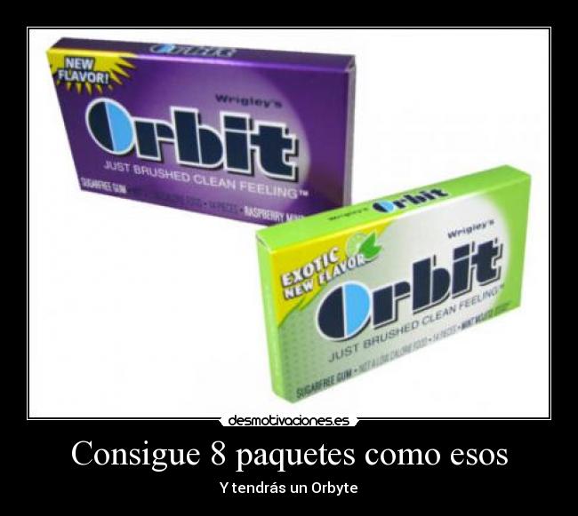 Consigue 8 paquetes como esos - 