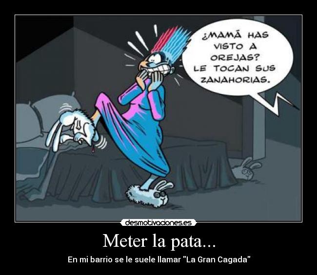 Meter la pata... Desmotivaciones