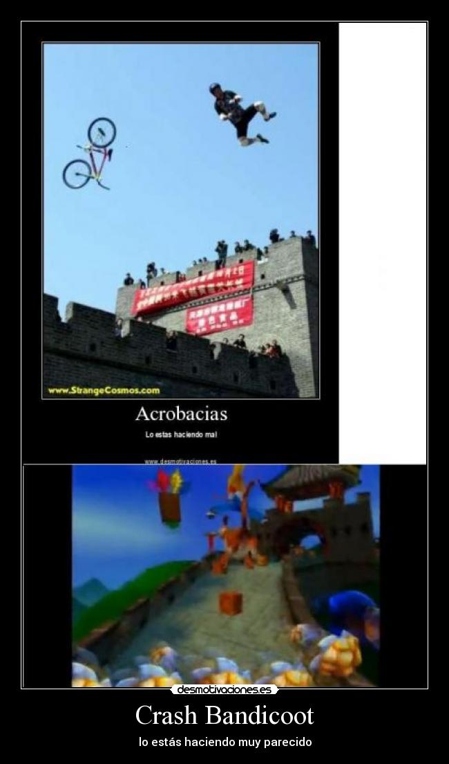 Crash Bandicoot - lo estás haciendo muy parecido