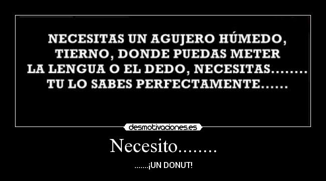 Necesito........ - 