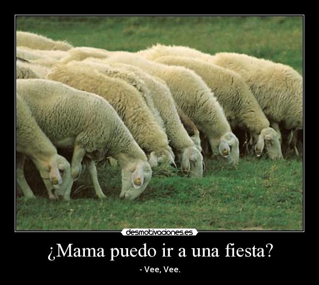 ¿Mama puedo ir a una fiesta? -