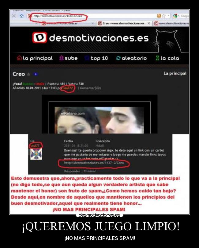 ¡QUEREMOS JUEGO LIMPIO! - 