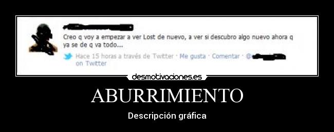ABURRIMIENTO - Descripción gráfica